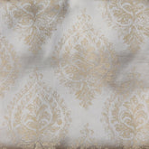Lawn Dark Golden Printed Fusion Fabric - WoodenTwist