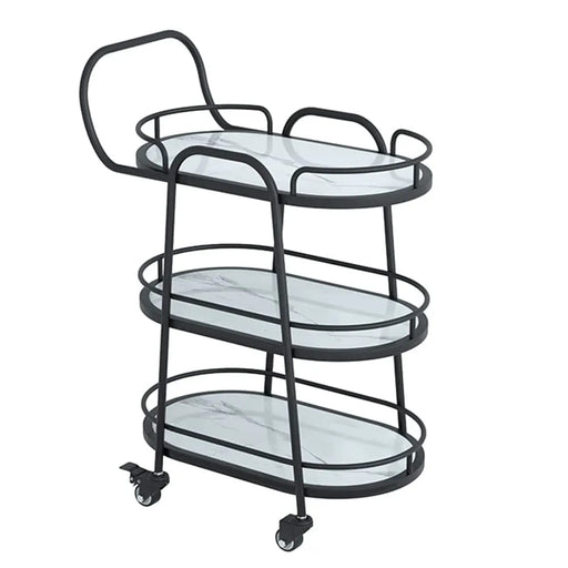 Three Tier Bar Cart for Serving and Displaying