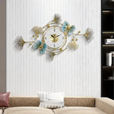 Beauty wall clock with elegant round frame and minimalist dial