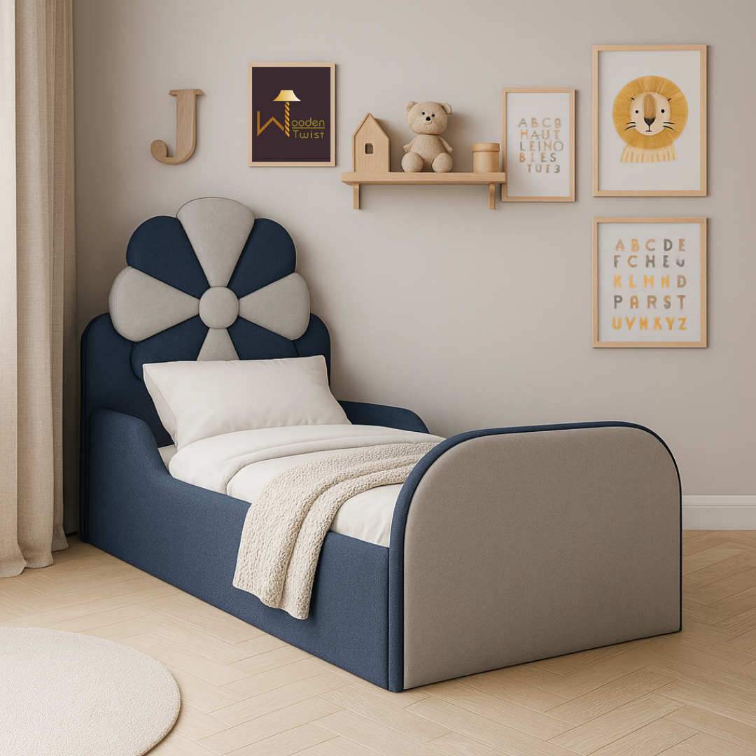 Modern Bed with Safety Sides
