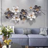 Botanical-Themed Metal Wall