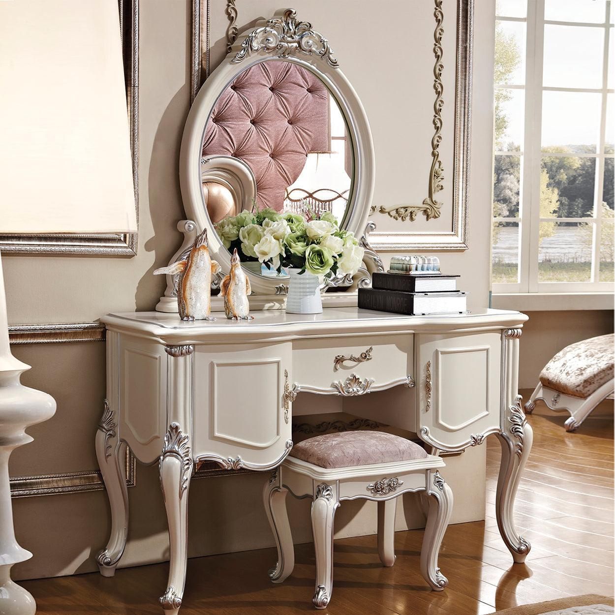 makeup dresser design JASIWAY Wooden Makeup Dressing Table with Open Storage Space & Drawers & Cabinet