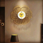 Metal Flower Wall Clock