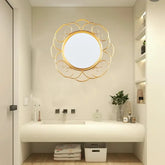 Round decorative wall mirror
