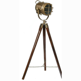 पीतल तिपाई लैंप होम डेकोर सर्चलाइट समुद्री स्पॉटलाइट रेट्रो