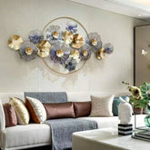 Stylish flower wall art