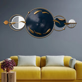 Shadow Circle – Modern Dark Round Wall Art