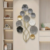 Vertical metal wall art