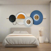 Modern Decorative Round Design Multicolor Metal Wall Art