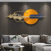 Modern Chinki Decorative Round Metal Wall Art