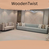 आधुनिक चेस्टरफील्ड सोफा सेट 9 सीटर कुशन के साथ (ग्रे और बेज)