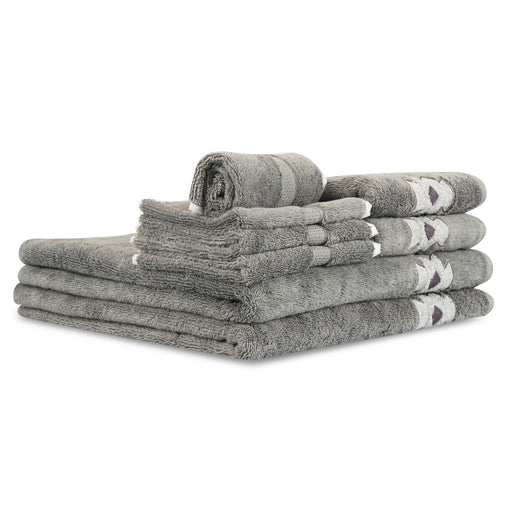 Pure Cotton 500 GSM Towel Set of 8 (4 Face wash Towel and 4 Bath Towel ) - WoodenTwist