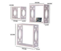 Elegant Floating Wall Shelf ( Set of 3) - WoodenTwist