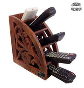 wooden remote stand