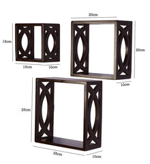 Elegant Floating Wall Shelf ( Set of 3) - WoodenTwist
