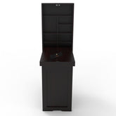 Sheesham Wood Foldable Wall Mounted Study Table (Walnut Finish) - WoodenTwist