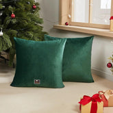 Fabrahome Cushion Cover for Couch, Sofa Bedroom And Home Decor (Green, Set of 2) - WoodenTwist