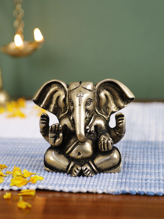 Ganesh 4 Hands Idol - WoodenTwist