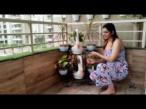 6-Tier Cart Planter Stand, Outdoor Flower Rack Flower Pot