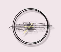 Wall Clock Home Decorative (black gold) - WoodenTwist