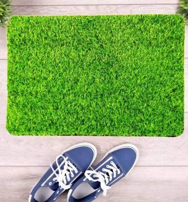 Anti Skid Natural Green Grass - Doormat - WoodenTwist
