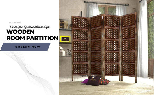 Wooden Room Partition - Elevate Your Space with Versatile Elegance