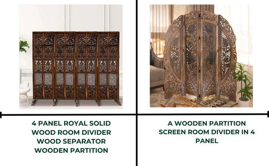 wooden room partition