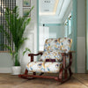 Faby Recliner Rocking Chair With Pillow: The Ultimate Comfort in Wooden Rocking Chairs