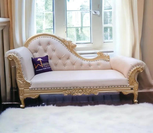 The Timeless Beauty of Vintage Teak Wood Handcrafted Deewan Chaise Lounges