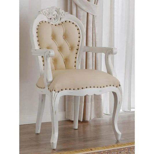 The Elegance and Comfort of the Swanky Teak Wood Armrest Chair: A Must-Have for Any Stylish Home