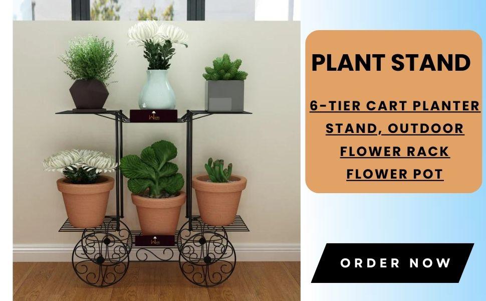 Embrace Style and Functionality with the Metal Plant Stand – WoodenTwist