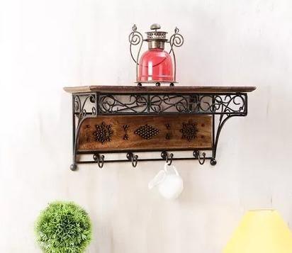 Solid Wood Bracket Wall Shelves - WoodenTwist