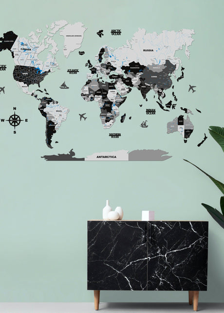 Wall Decor Maps - WoodenTwist