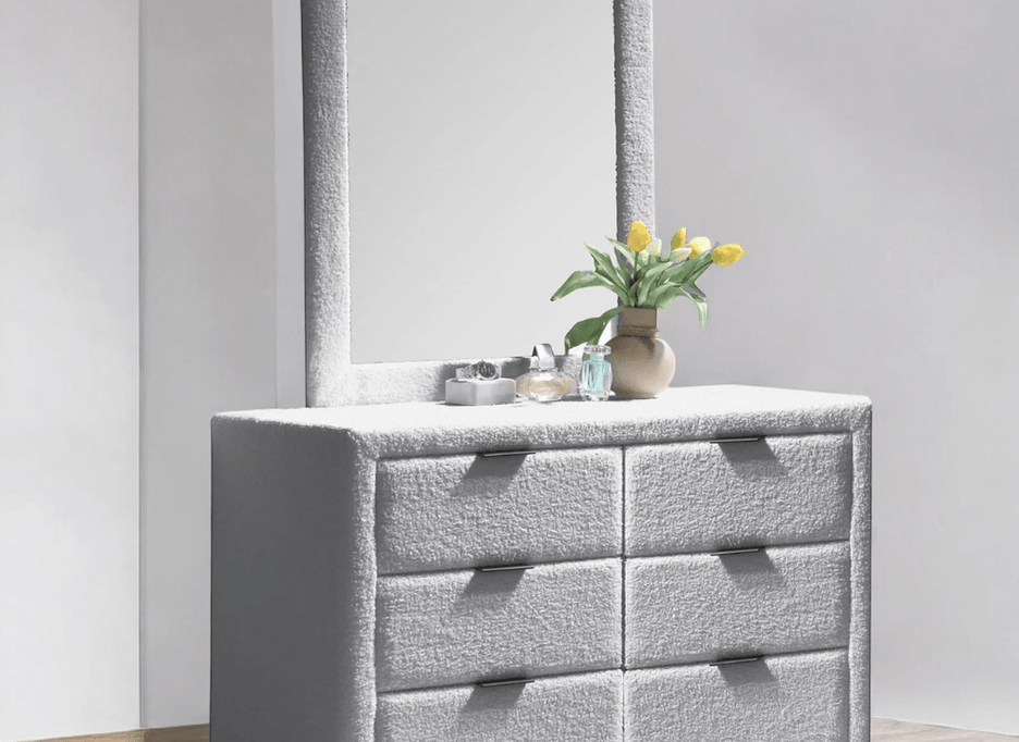 Stylish wooden dresser with multiple storage drawers by Wooden Twist India
