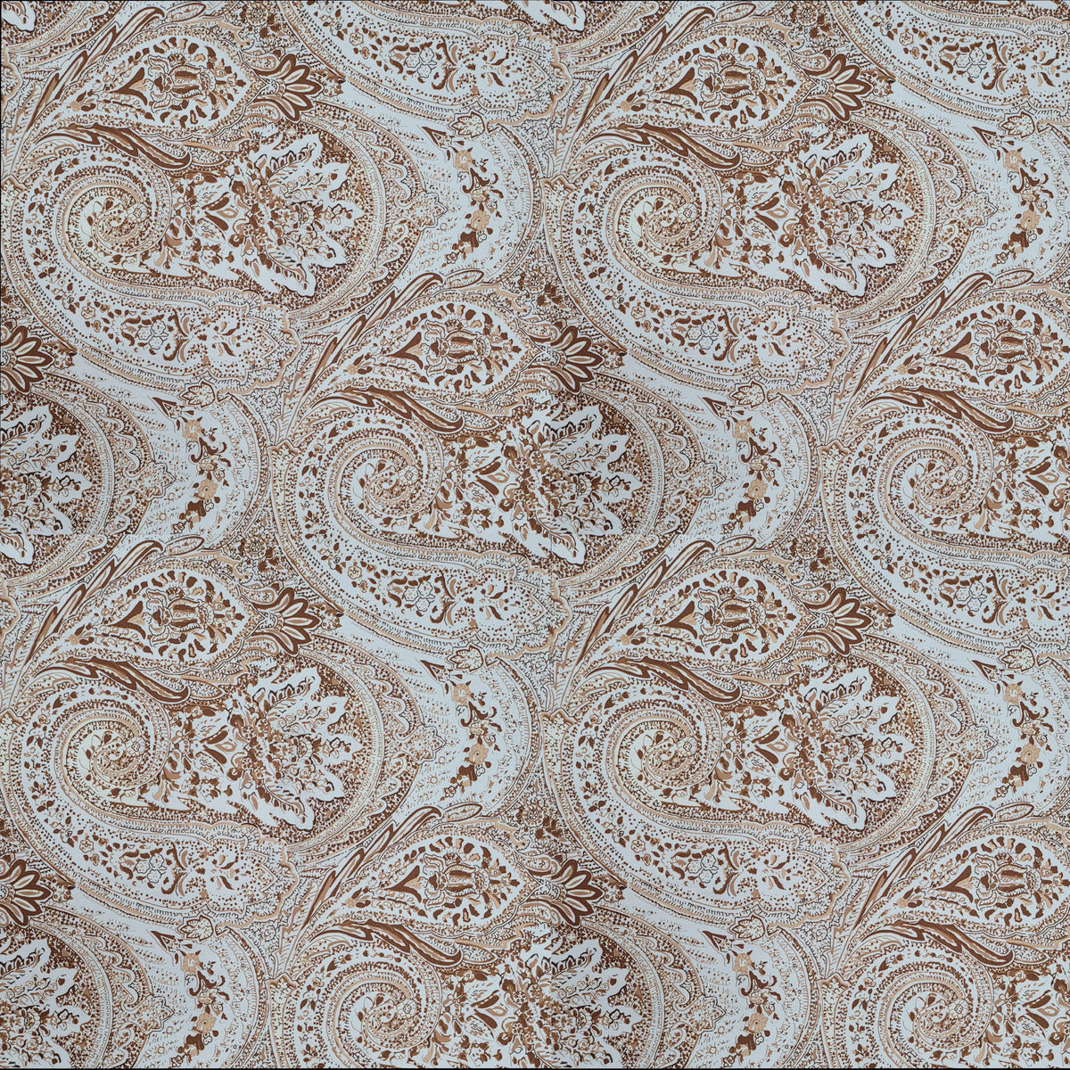 Velours Brown Printed Velvet Fabric