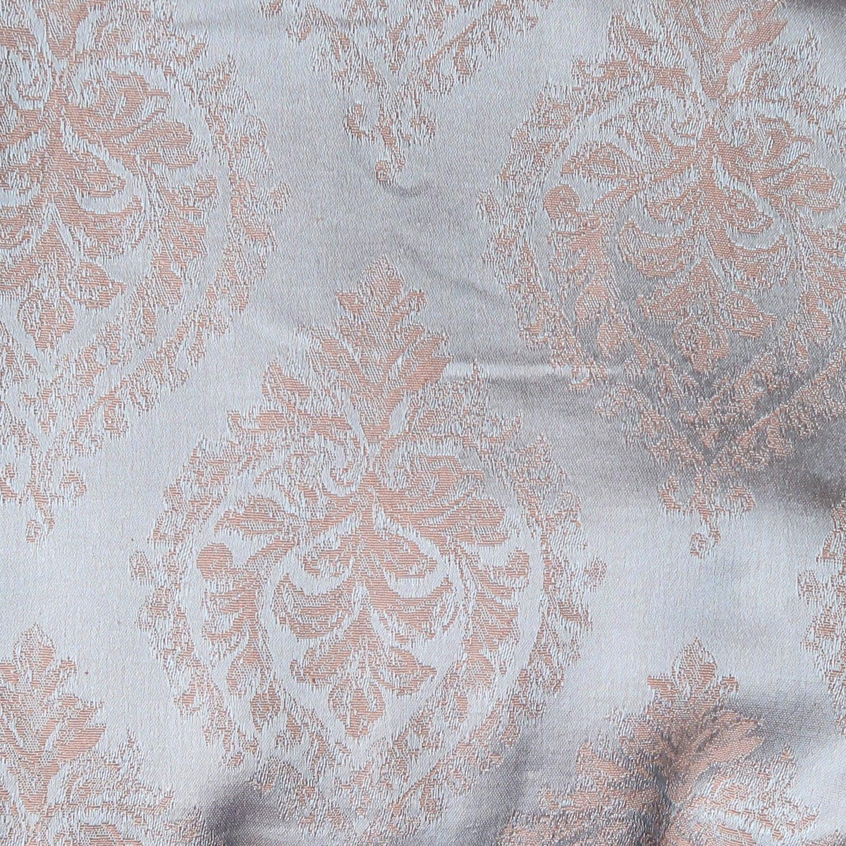 Lawn Copper & Grey Printed Fusion Fabric - WoodenTwist