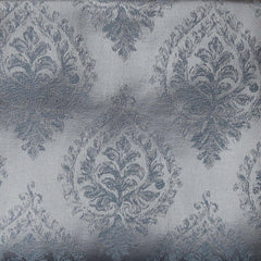 Lawn Steel & Grey Printed Fusion Fabric - WoodenTwist