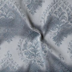 Lawn Steel & Grey Printed Fusion Fabric - WoodenTwist