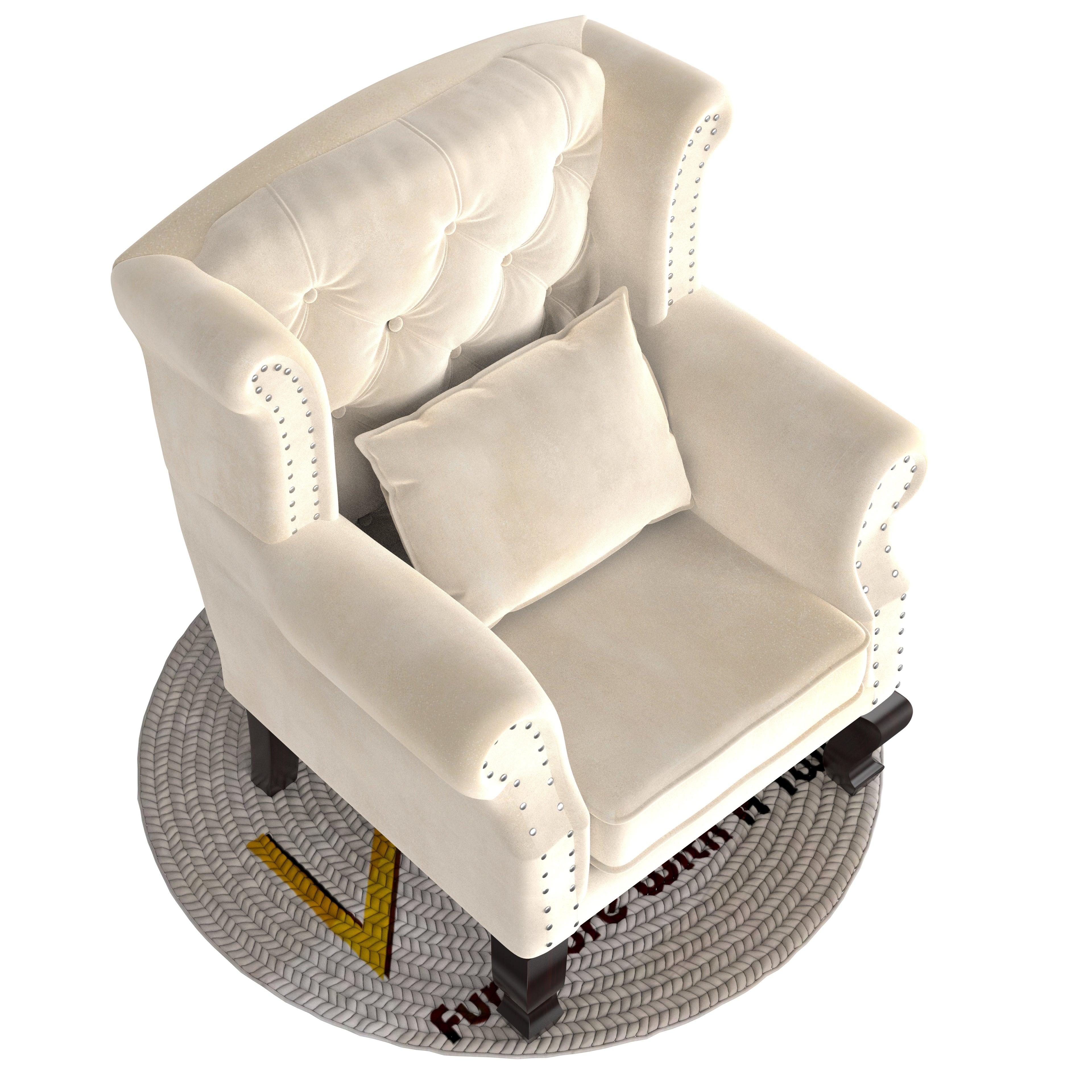 Majestic Wing Chair for Living Room/Home/Offices - WoodenTwist