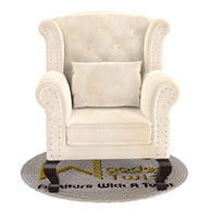 Majestic Wing Chair for Living Room/Home/Offices - WoodenTwist