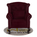 Elegant Velvet Wing Chair