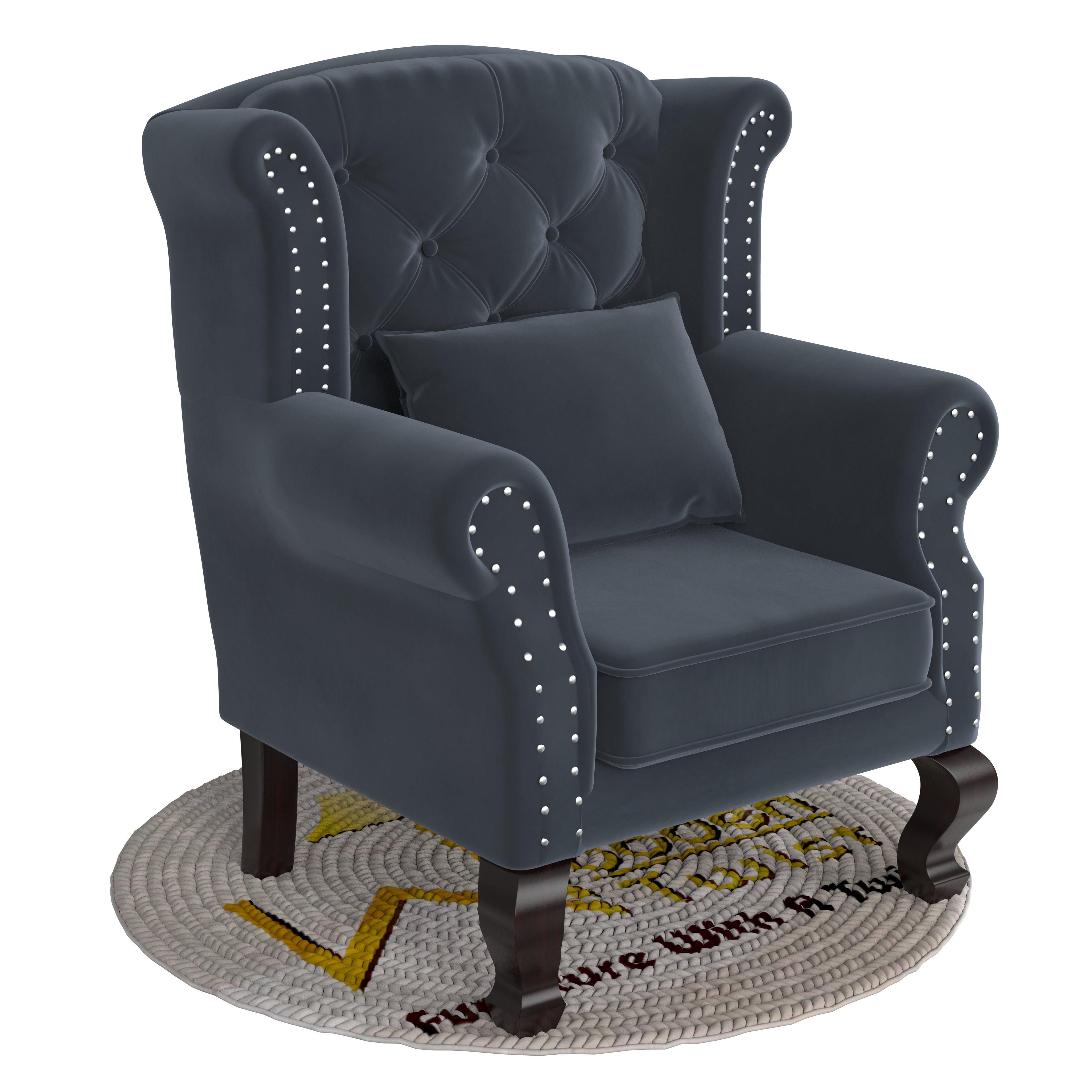 Majestic Wing Chair for Living Room/Home/Offices - WoodenTwist