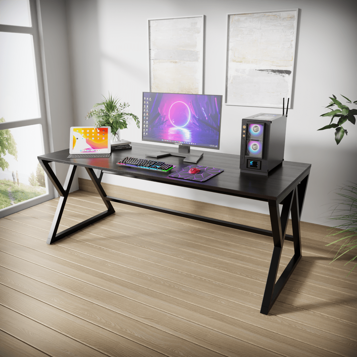 Daffodil Computer Table in Benge finish by Riyan Luxiwood