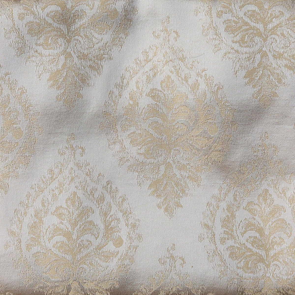 Lawn Dark Golden Printed Fusion Fabric - WoodenTwist