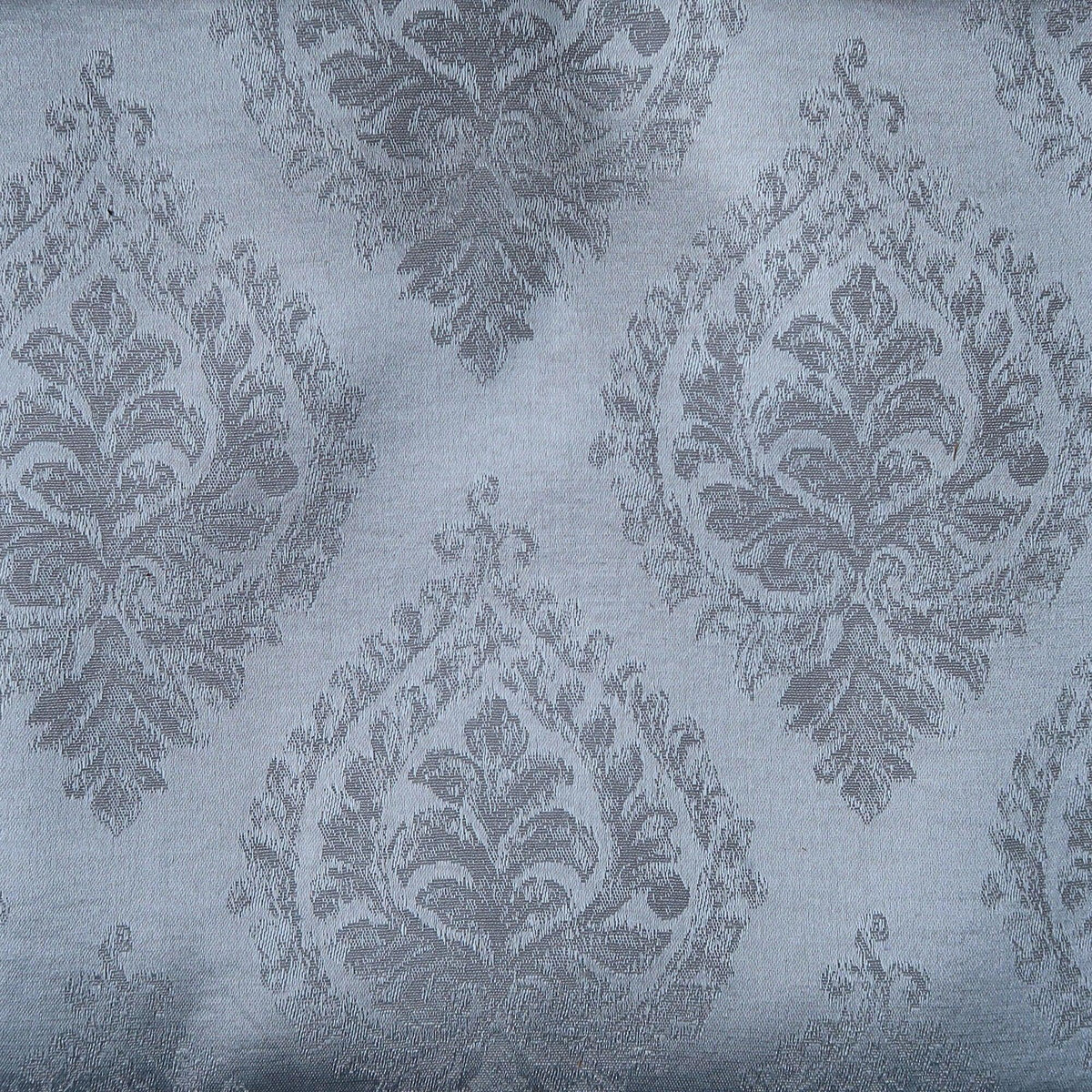 Lawn Light Blue & Grey Printed Fusion Fabric - WoodenTwist