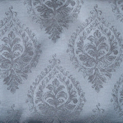 Lawn Light Blue & Grey Printed Fusion Fabric - WoodenTwist