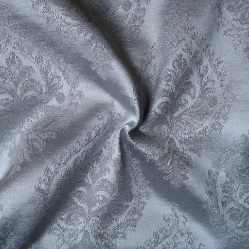 Lawn Light Blue & Grey Printed Fusion Fabric - WoodenTwist