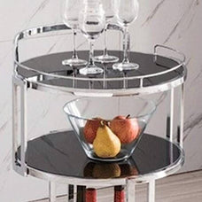 Elegant design with glass and marble accents