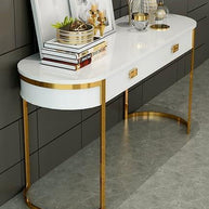 Sleek Oval Console Table - Modern Design