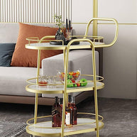 Luxurious Design Bar Cart with Marble Top